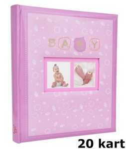 Album tradycyjny DBCS20 - BABY CHART - Niebieski - Niebieskie (turkusowe) Karty