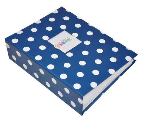 Album na 100 zdjęć do wsuwania w rozmiarze 13x18 cm - 13x18/100 DOTS - Granatowy