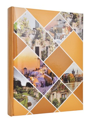 Album na zdjęcia w rozmiarze 10x15 cm - 200 zdjęć do wsuwania - MAY - Pomarańczowy - widoki - góry