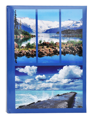 Album na zdjęcia w rozmiarze 10x15 cm - 300 zdjęć do wsuwania - SEASON - Niebieski - widoki - wakacje
