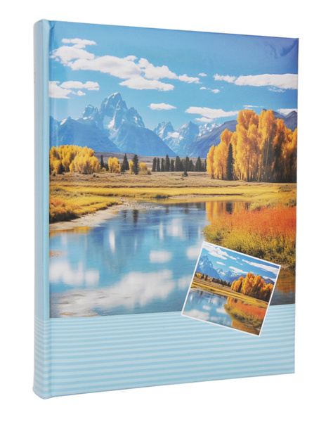 Album na zdjęcia w rozmiarze 10x15 cm - 200 zdjęć do wsuwania - AUTUMN - Niebieski - jesienne widoki - góry
