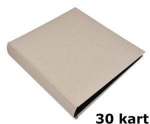 Album na zdjęcia do wklejania tradycyjny DBCL30 - LINEN SAND - Piaskowy - 30 kart 60 stron - CZARNE KARTY