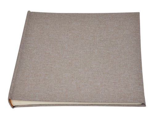 Album na zdjęcia do wklejania - tradycyjny DBCSS20 LINEN BEIGE - Beżowy - Kremowe karty - 40 kart 20 stron - materiałowa okładka