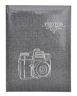 Album na 100 zdjęć do wsuwania w rozmiarze 10x15 cm - 10x15/100 CAMERA 2 - Grafitowy - Aparat