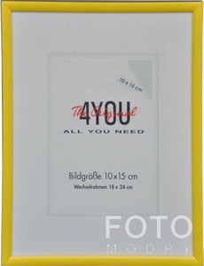 Fotoramka 18x24 - żółty - Szerokość 1 cm