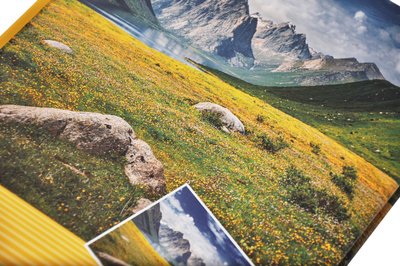Album na zdjęcia w rozmiarze 10x15 cm - 200 zdjęć do wsuwania - AUTUMN - Żółty - jesienne widoki - góry