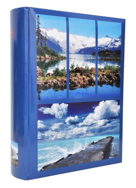 Album na zdjęcia w rozmiarze 10x15 cm - 300 zdjęć do wsuwania - SEASON - Niebieski - widoki - wakacje