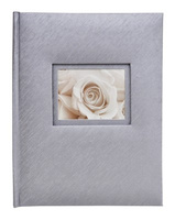 Album na zdjęcia na 50 zdjęć w rozmiarze 13x18 cm LOVE SILVER - Srebrny