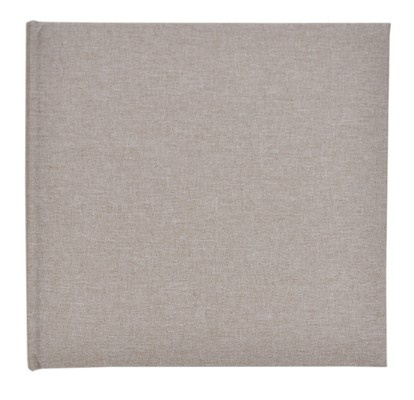 Album na zdjęcia do wklejania - tradycyjny DBCSS20 LINEN BEIGE - Beżowy - Kremowe karty - 40 kart 20 stron - materiałowa okładka