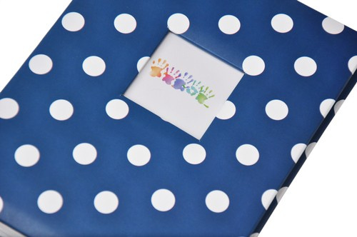 Album na 100 zdjęć do wsuwania w rozmiarze 13x18 cm - 13x18/100 DOTS - Granatowy