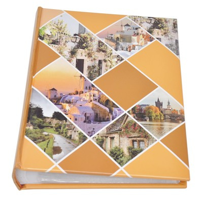 Album na zdjęcia w rozmiarze 10x15 cm - 200 zdjęć do wsuwania - MAY - Pomarańczowy - widoki - góry