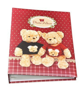 Album na 200 zdjęć do wsuwania - zdjęcia w rozmiarze 10x15 cm BEARS - Czerwony - miś - misie