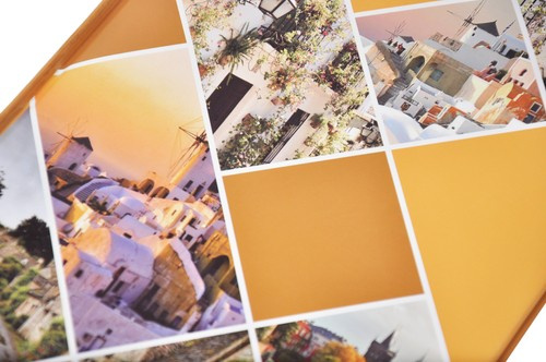 Album na zdjęcia w rozmiarze 10x15 cm - 200 zdjęć do wsuwania - MAY - Pomarańczowy - widoki - góry