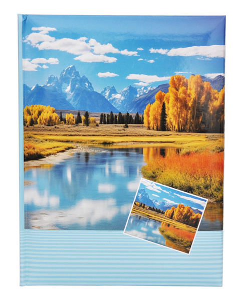 Album na zdjęcia w rozmiarze 10x15 cm - 200 zdjęć do wsuwania - AUTUMN - Niebieski - jesienne widoki - góry