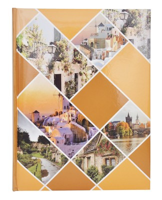 Album na zdjęcia w rozmiarze 10x15 cm - 200 zdjęć do wsuwania - MAY - Pomarańczowy - widoki - góry