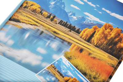 Album na zdjęcia w rozmiarze 10x15 cm - 200 zdjęć do wsuwania - AUTUMN - Niebieski - jesienne widoki - góry