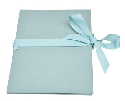 Album na zdjęcia harmonijka jamnik na 12 zdjęć w rozmiarze 10x15 cm - BENE SEA - Turkusowy - materiał - płótno