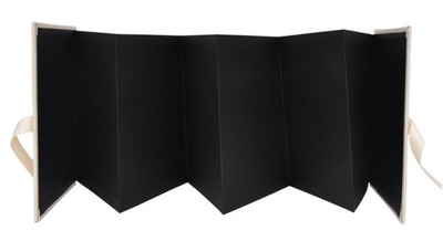 Album na zdjęcia harmonijka jamnik na 12 zdjęć w rozmiarze 10x15 cm - BENE SEA - Turkusowy - materiał - płótno